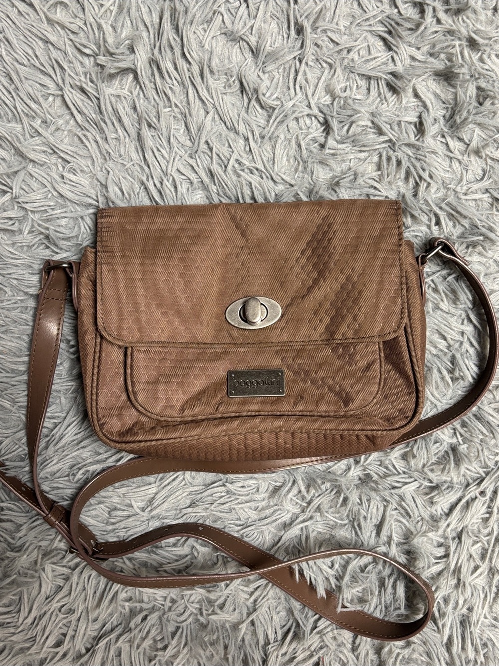 Baggallini Turn-Lock Flap Crossbody Bag